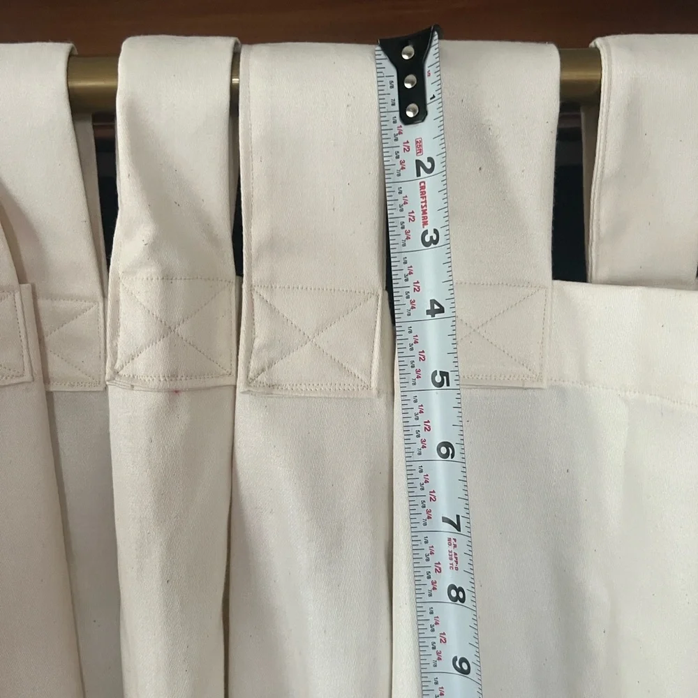 Pair Tab Top Curtain Drapery Panels